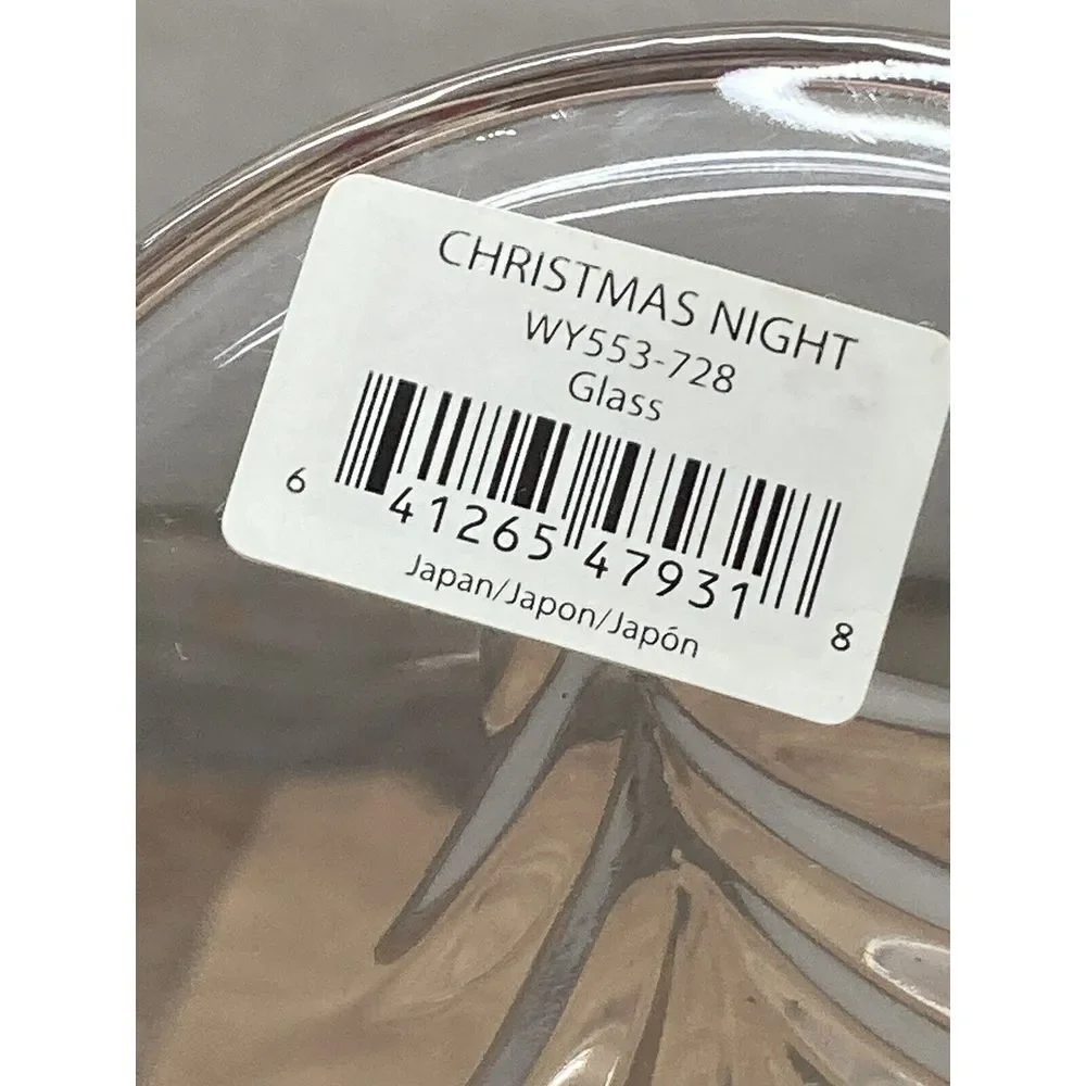 Celebrations by Mikasa Christmas Night Glass‎ Footed Candy Bowl, 6